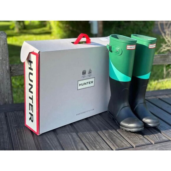 Hunter tall color block boots. Womens 6/37 euro - Picture 4 of 4